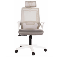 Forfive Sandro WHGR Staff Office Chair, Grey, Metal