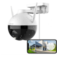 EZVIZ C8C 1080P 360° WiFi Outdoor Smart Home Camera IP65 AI Active Defense Cloud Storage SD Card Wireless White